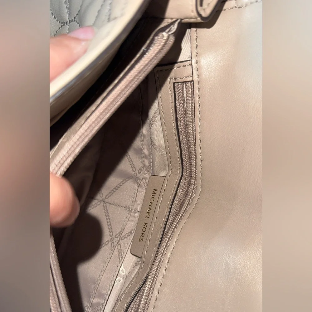 Michael Kors Sloan Large Quilted Chain Shoulder Bag AUTHENTIC - Picture 14 of 14